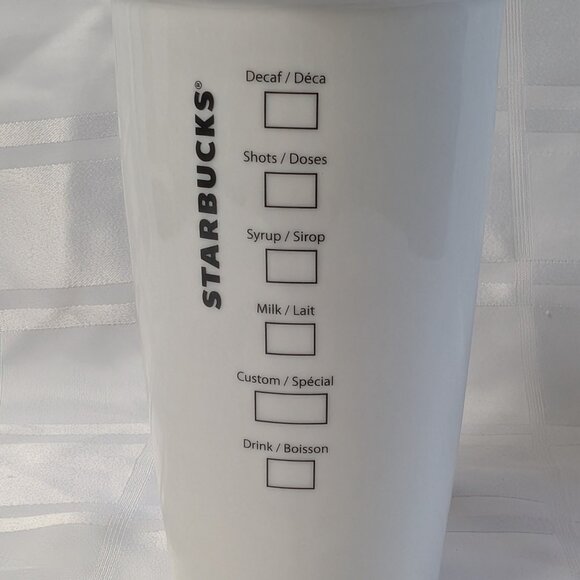 2011 STARBUCKS COFFEE COMPANY LIDDED CERAMIC TRAVEL MUG 355ML OR 12 FL OZ TEA - Picture 8 of 16